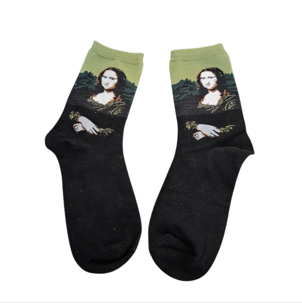 Hot Sox‎ Women's Mona Lisa Artist Series Fashion Crew Sock